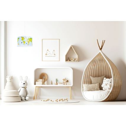 Dečiji luster na sajli SWEET DREAMS 1xE27/60W/230V prečnik 30 cm