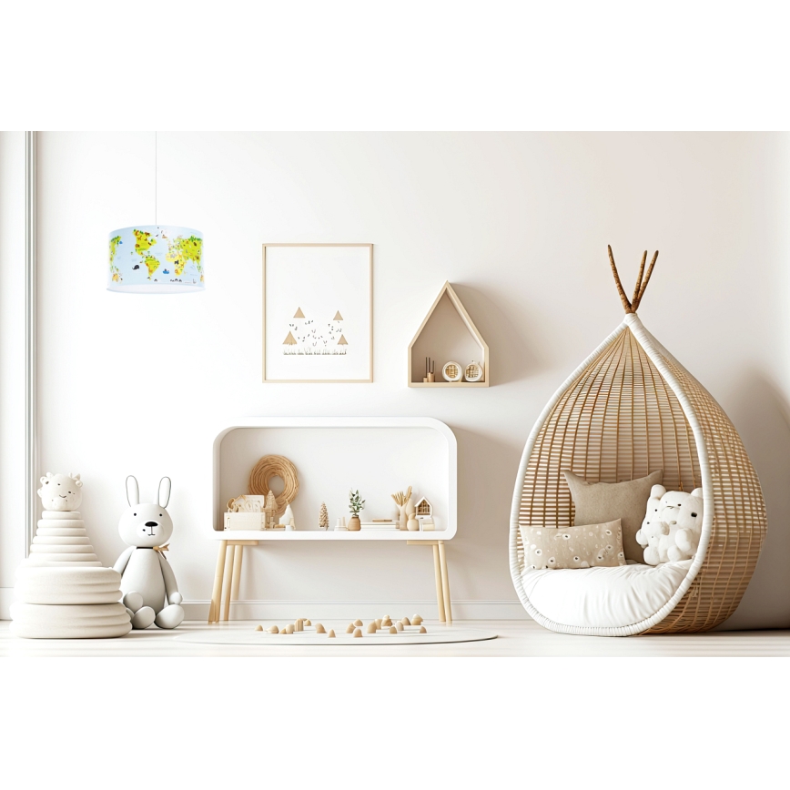 Dečiji luster na sajli SWEET DREAMS 1xE27/60W/230V prečnik 30 cm