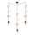 Dečiji luster na sajli TRIO 3xE27/20W/230V roze/bela