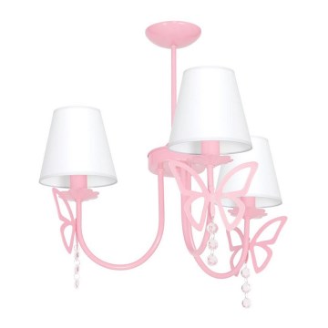 Dečiji luster na šipci CHARLOTTE 3xE14/40W/230V