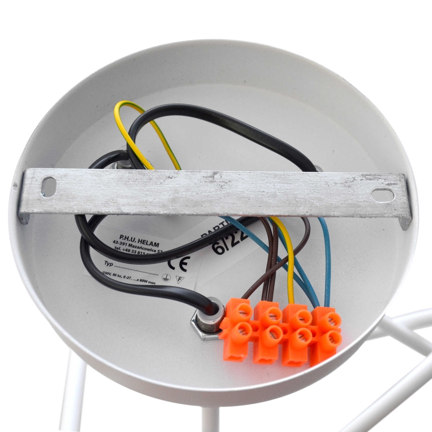 Dečiji plafonski luster OXFORD 3xE27/15W/230V beli