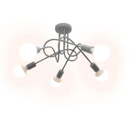 Dečiji plafonski luster OXFORD 5xE27/15W/230V