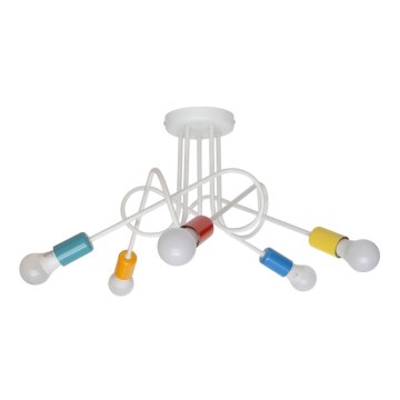 Dečiji plafonski luster OXFORD 5xE27/15W/230V