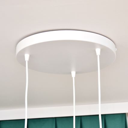 Dečiji viseći luster STARS na sajli, 3x E27/15W/230V, tirkizno/belo