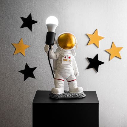 Dečja lampica ASTRONAUT 1xE27/40W/230V bakarna/bela