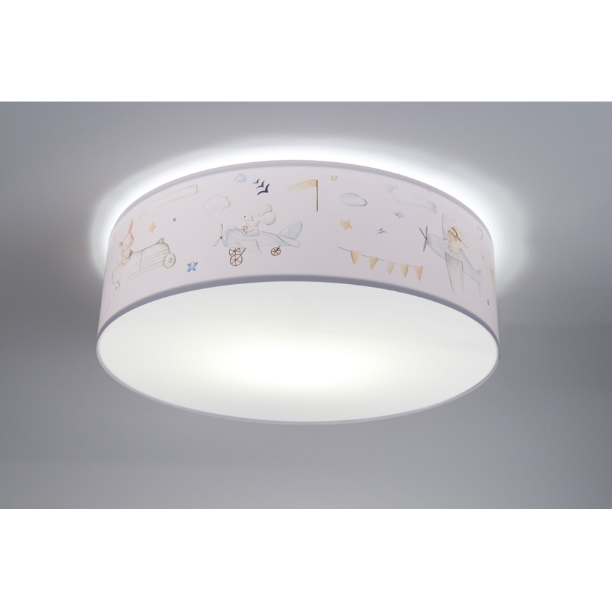 Dečja plafonska svetiljka SWEET DREAMS 2xE27/60W/230V prečnika 40 cm