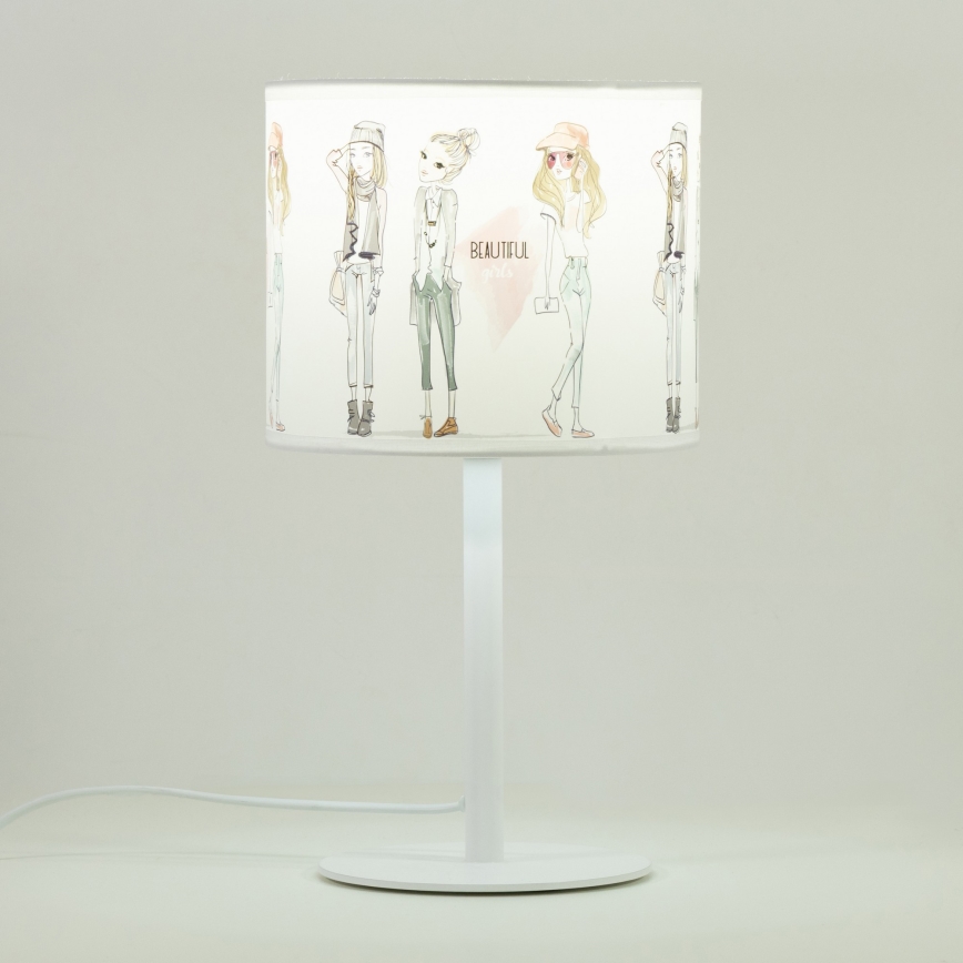 Dečja stona lampa GIRLS VIBES 1xE27/60W/230V, Ø 18 cm, za devojčice