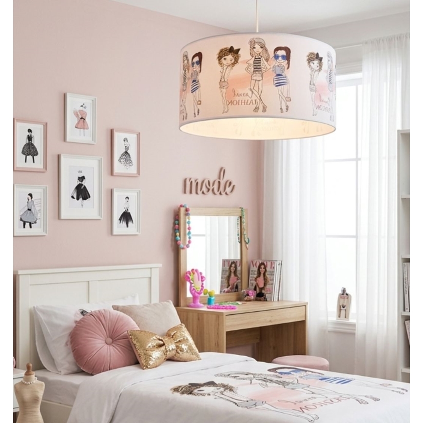 Dečji luster GIRLS VIBES 1xE27/60W/230V Ø 40 cm za devojčice