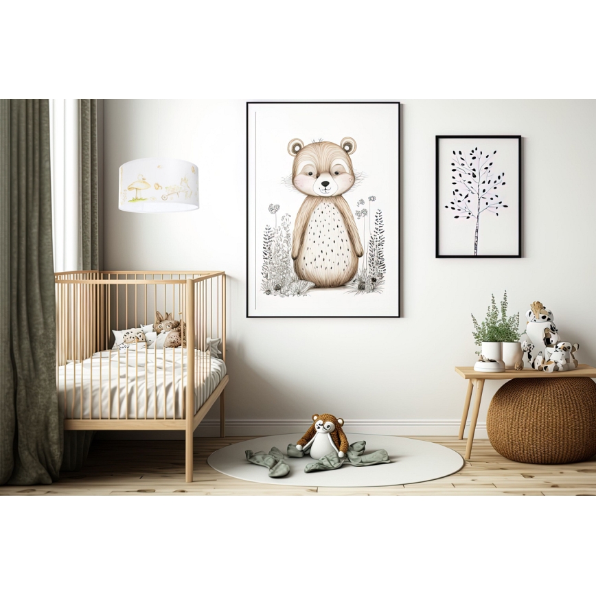 Dečji luster na sajli SWEET DREAMS 1xE27/60W/230V prečnik 30 cm