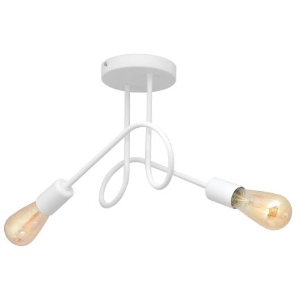 Dečji plafonski luster OXFORD 2xE27/15W/230V beo
