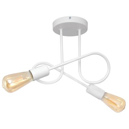 Dečji plafonski luster OXFORD 2xE27/15W/230V beo