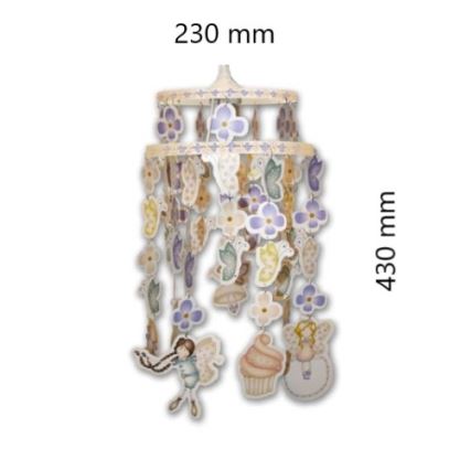 Decofun 70-114 - Dečiji abažur za dečiji luster HEIRLOOM E27 430x230 mm