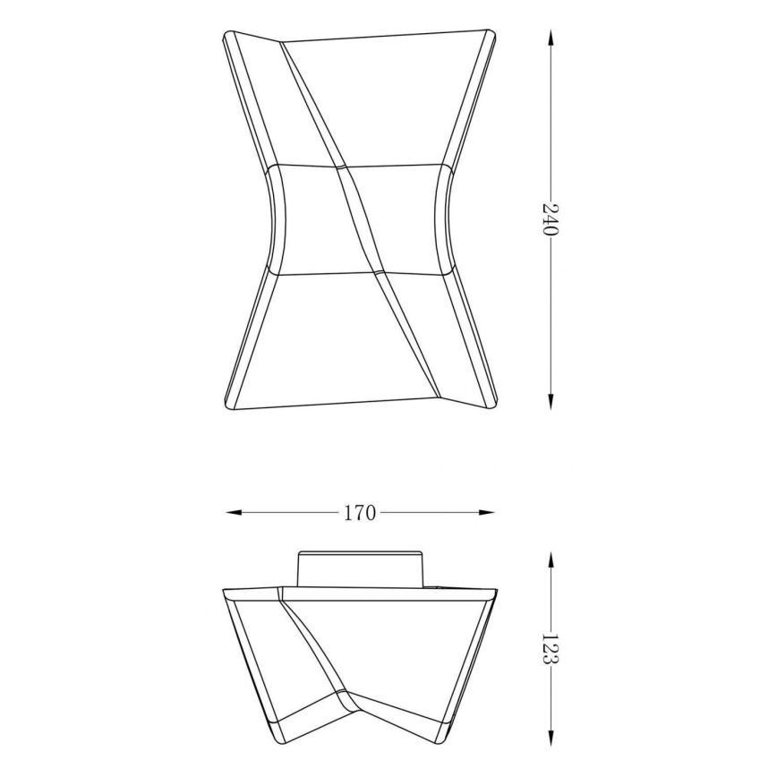 Deko-Light 341222 - LED prigušiva zidna svetiljka FLY LED/4W/230V 3000K bela