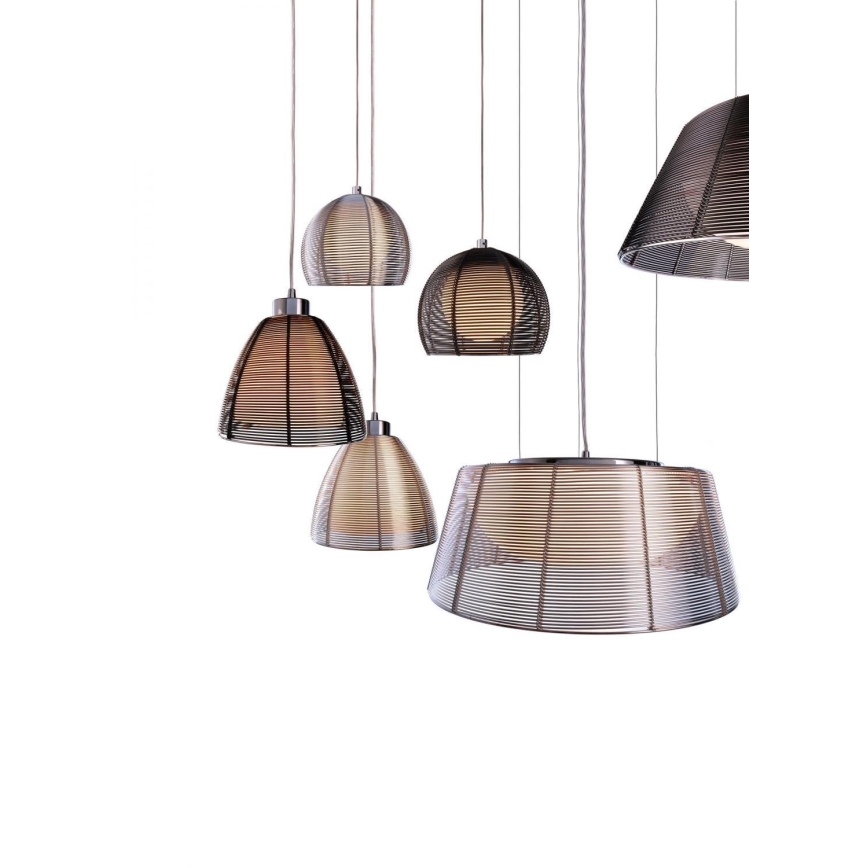 Deko-Light 342025 - Viseći luster na sajli FILO 1xE27/60W/230V prečnik 19 cm srebrna