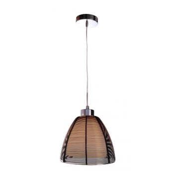 Deko-Light 342026 - Luster na sajli FILO 1xE27/60W/230V prečnik 19 cm crna