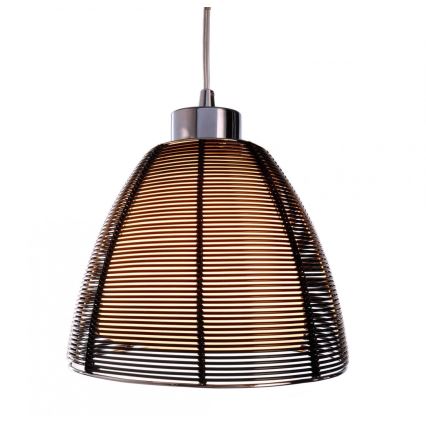 Deko-Light 342026 - Luster na sajli FILO 1xE27/60W/230V prečnik 19 cm crna