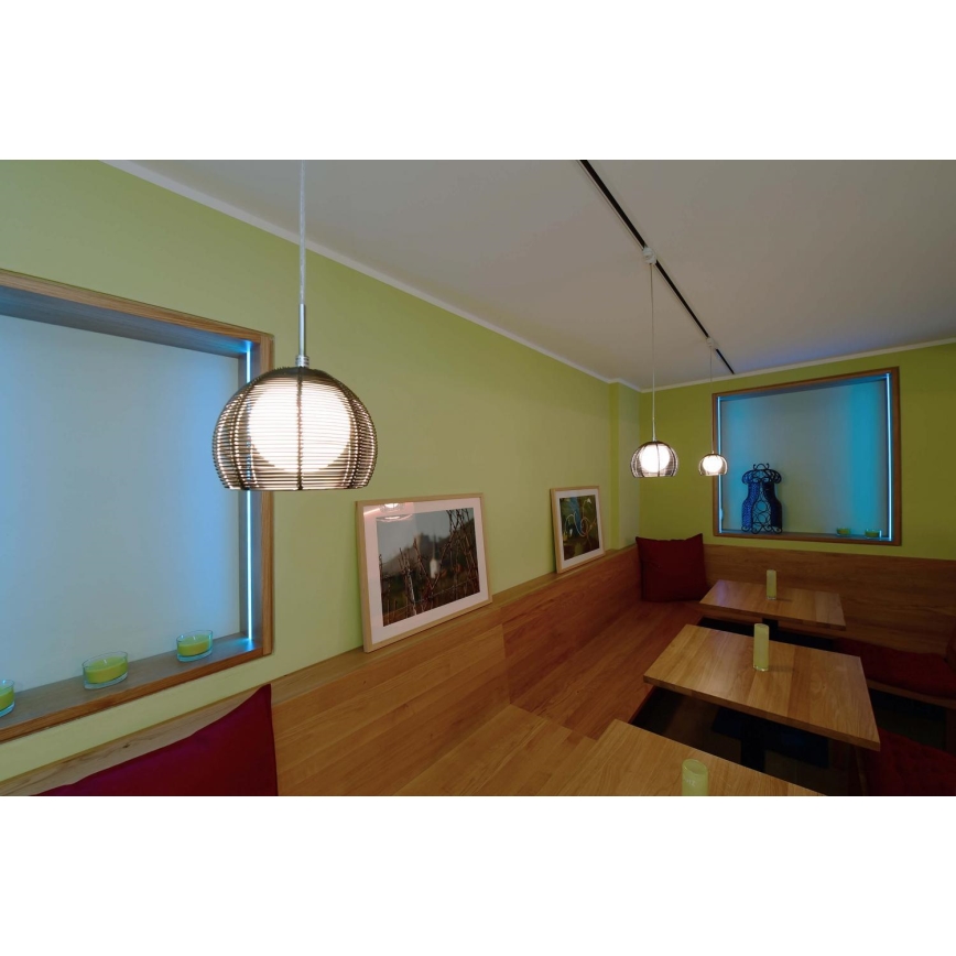 Deko-Light 342029 - Luster na lanku FILO 1xG9/40W/230V prečnik 16 cm srebrna
