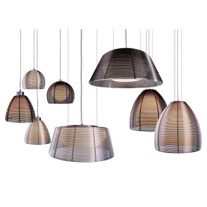 Deko-Light 342031 - Luster na sajli FILO 3xE27/60W/230V prečnika 39 cm srebrna