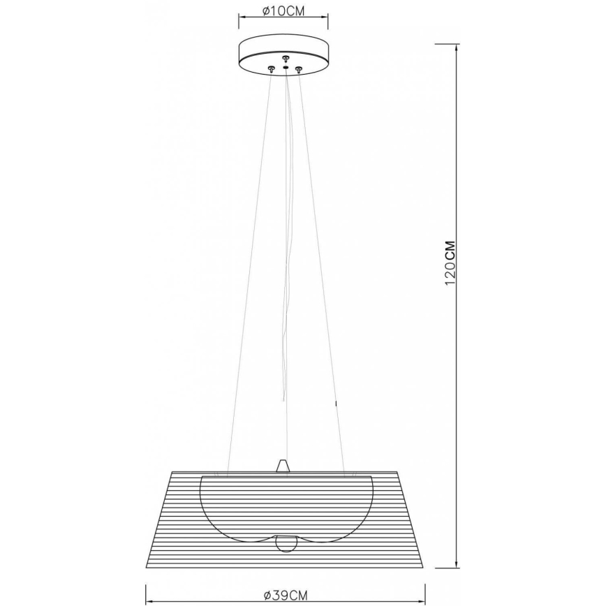 Deko-Light 342031 - Luster na sajli FILO 3xE27/60W/230V prečnika 39 cm srebrna
