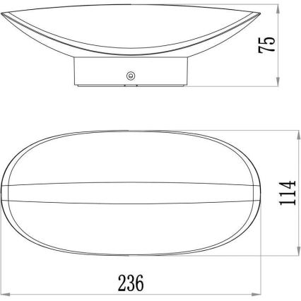 Deko-Light 731078 - LED spoljašnje zidno svetlo AVIOR LED/12,7W/230V IP54 antracit