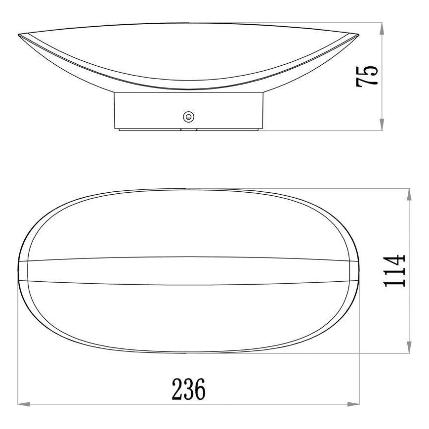 Deko-Light 731078 - LED spoljašnje zidno svetlo AVIOR LED/12,7W/230V IP54 antracit