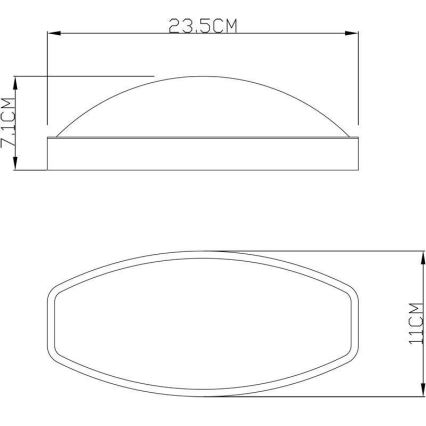 Deko-Light 731092 - LED spoljašnje zidno svetlo ERIDANI LED/13W/230V IP44 antracit