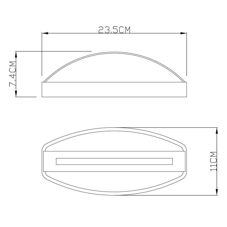 Deko-Light 731093 - LED spoljašnje zidno svetlo ERIDANI LED/13W/230V IP44 antracit