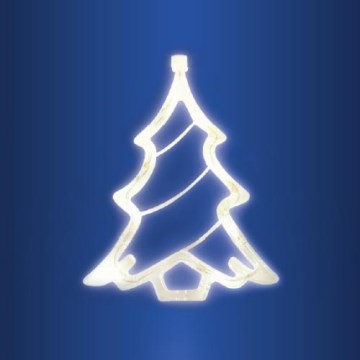 Dekoracija za prozor, 8 LED, napajanje 3× AA