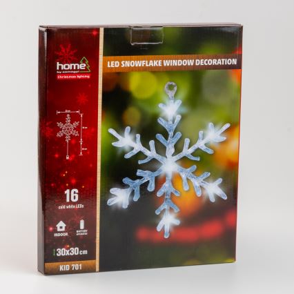 Dekoracija za prozor 8xLED/3xAA