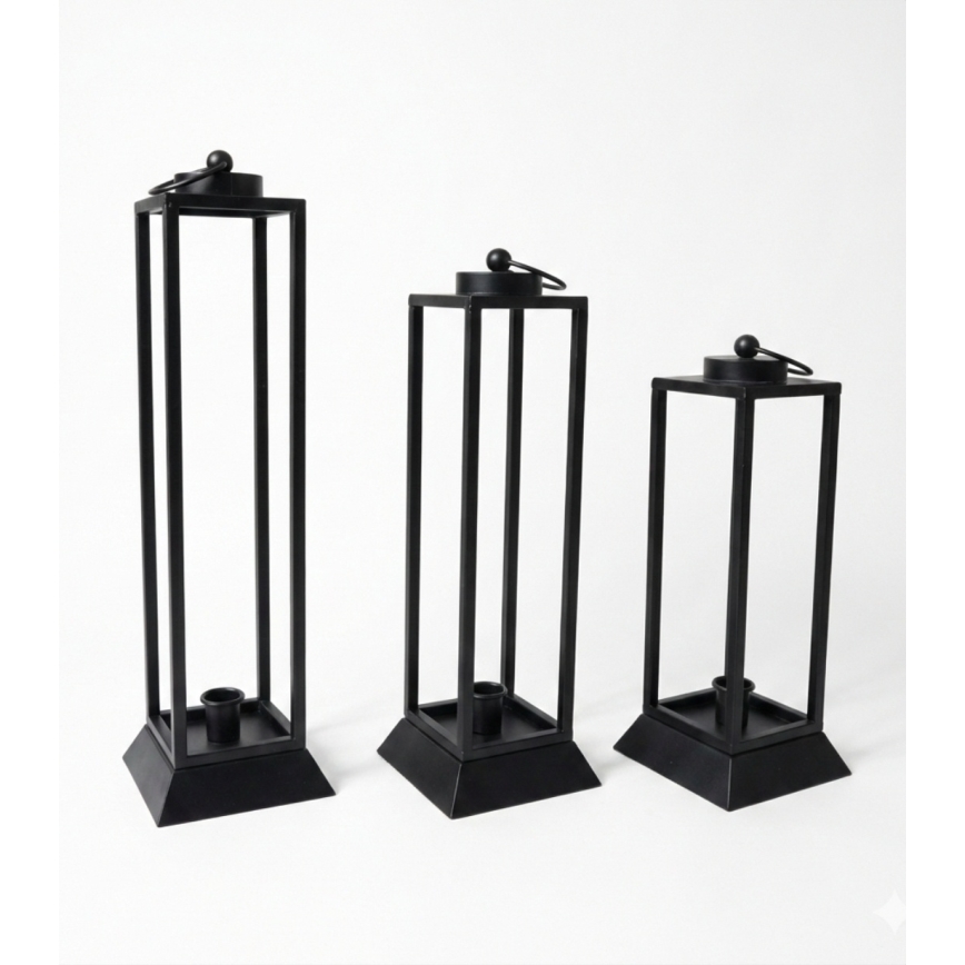 Dekorativna lanterna HALL 34 cm crna