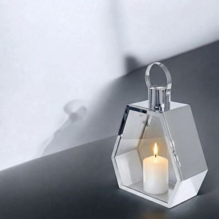 Dekorativna lanterna PALACE 43 cm, sjajni hrom