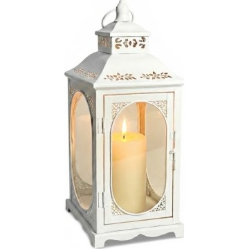Dekorativna lanterna ROSEHILL 40 cm bela