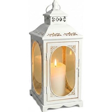 Dekorativna lanterna ROSEHILL 54,5 cm bela