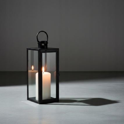 Dekorativna lanterna TOWER 29 cm, crne boje