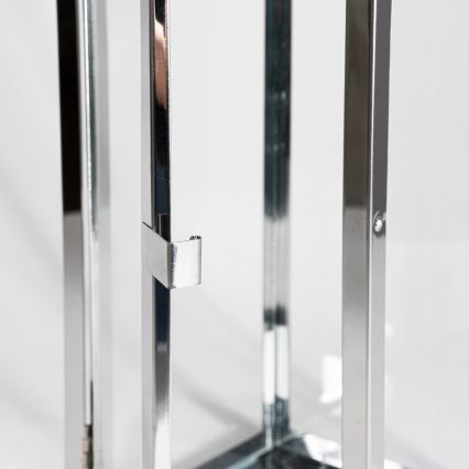 Dekorativna lanterna TOWER 29 cm, sjajni hrom