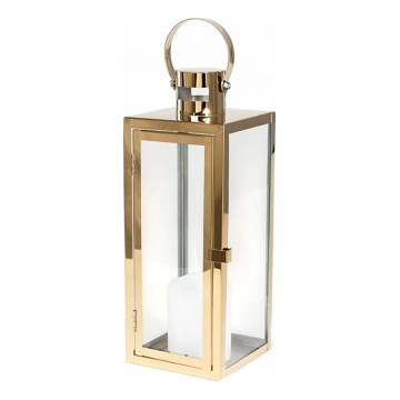 Dekorativna lanterna TOWER 38 cm zlatna
