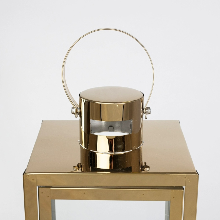Dekorativna lanterna TOWER 38 cm zlatna