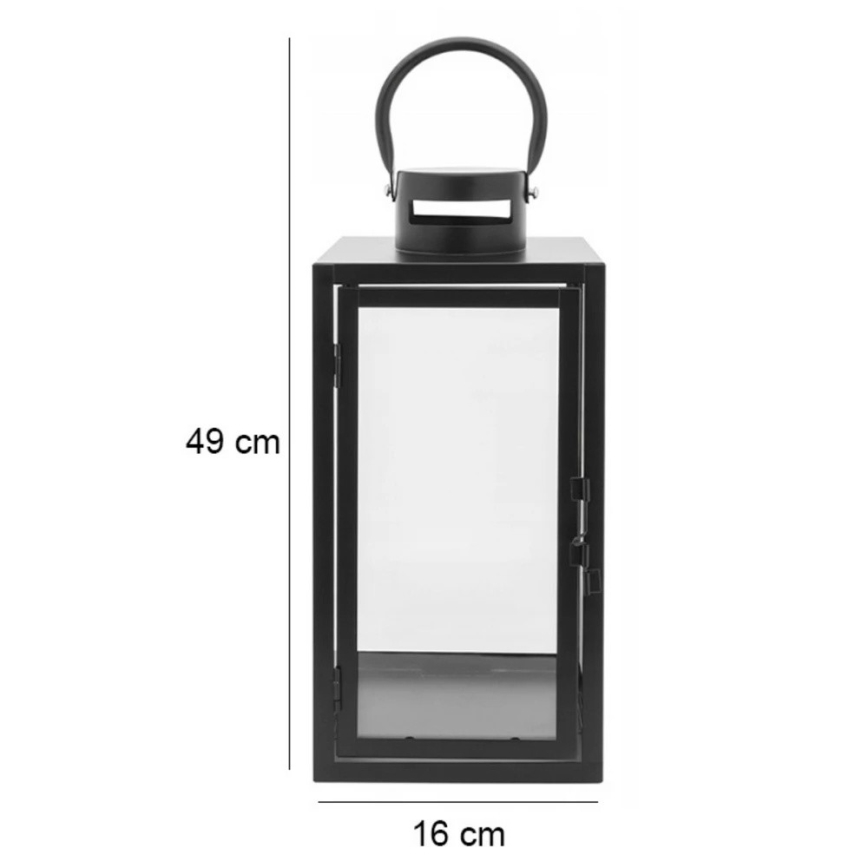 Dekorativna lanterna TOWER 49 cm crna
