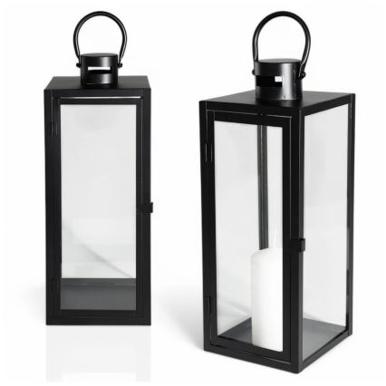 Dekorativna lanterna TOWER, visine 63 cm, crna