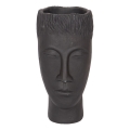Dekorativna vaza 25x14x12,5 cm crna/cement