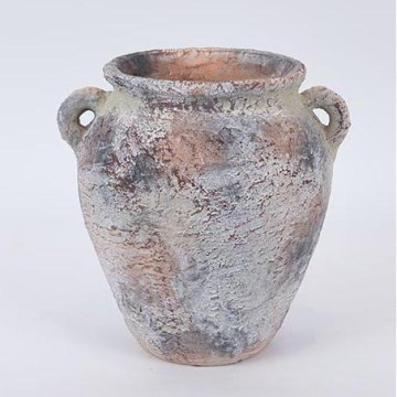 Dekorativni džban siva/bež 21x24,5 cm