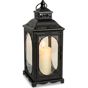 Dekorativni fenjer ROSEHILL 40 cm crne boje