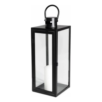 Dekorativni fenjer TOWER 38 cm crni