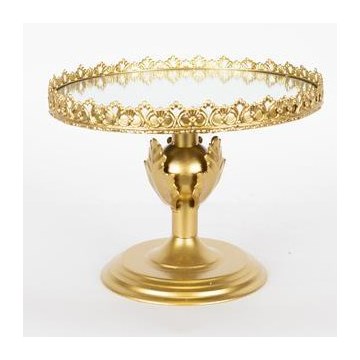 Dekorativni poslužavnik prečnika 25,5 cm u zlatnoj boji