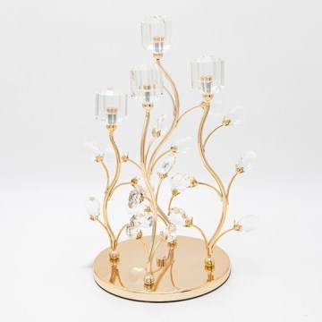 Dekorativni svećnjak 20x36 cm zlatni