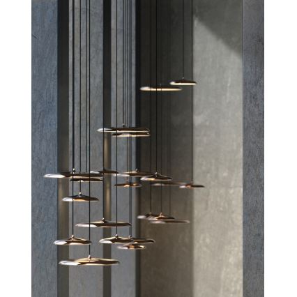 DFTP by Nordlux - LED prigušiva luster na sajli ARTIST LED/14W/230V prečnik 25 cm u boji bakra