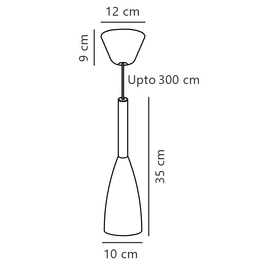 DFTP by Nordlux - Luster na sajli PURE 1xE27/40W/230V, prečnik 10 cm, bela/orah
