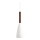 DFTP by Nordlux - Luster na sajli PURE 1xE27/40W/230V, prečnik 10 cm, bela/orah