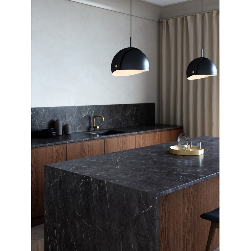 DFTP by Nordlux - Luster na sajli sa podesivim abažurom ALIGN 1xE27/15W/230V crna