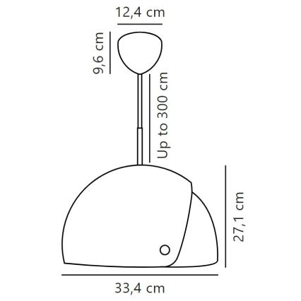 DFTP by Nordlux - Luster na sajli sa podesivim abažurom ALIGN 1xE27/15W/230V crna